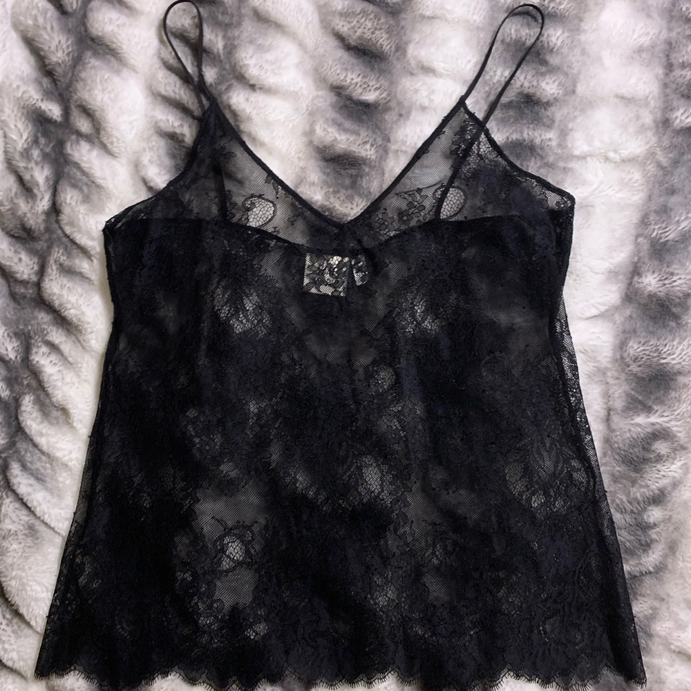H&M Studio Black Full Lace Evening  Top